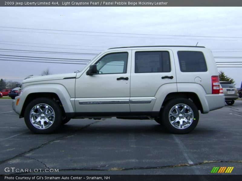 Light Graystone Pearl / Pastel Pebble Beige Mckinley Leather 2009 Jeep Liberty Limited 4x4