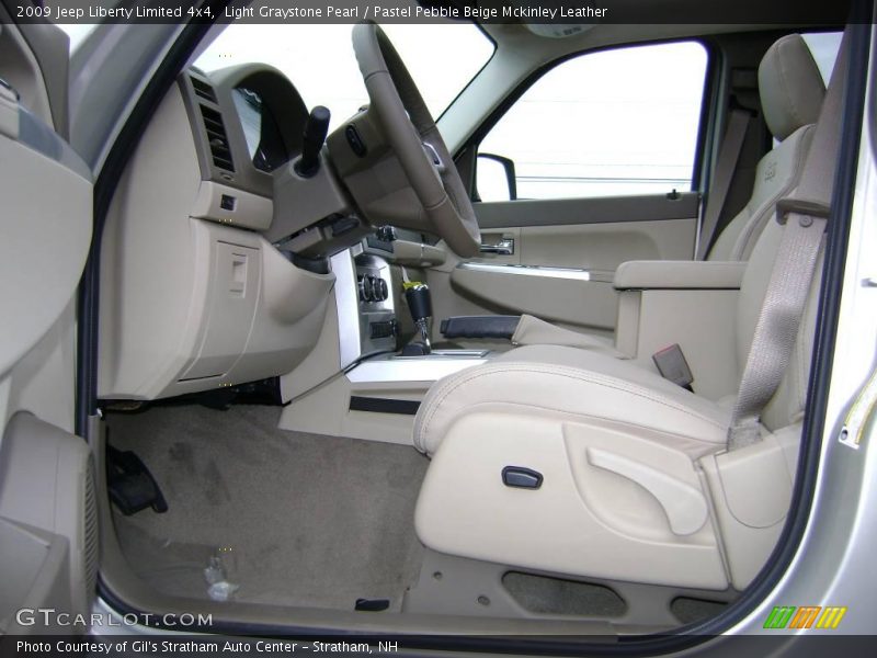Light Graystone Pearl / Pastel Pebble Beige Mckinley Leather 2009 Jeep Liberty Limited 4x4
