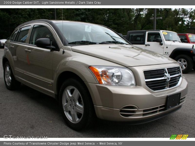 Light Sandstone Metallic / Dark Slate Gray 2009 Dodge Caliber SXT