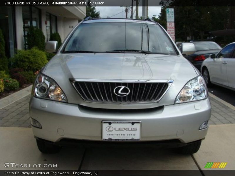 Millenium Silver Metallic / Black 2008 Lexus RX 350 AWD