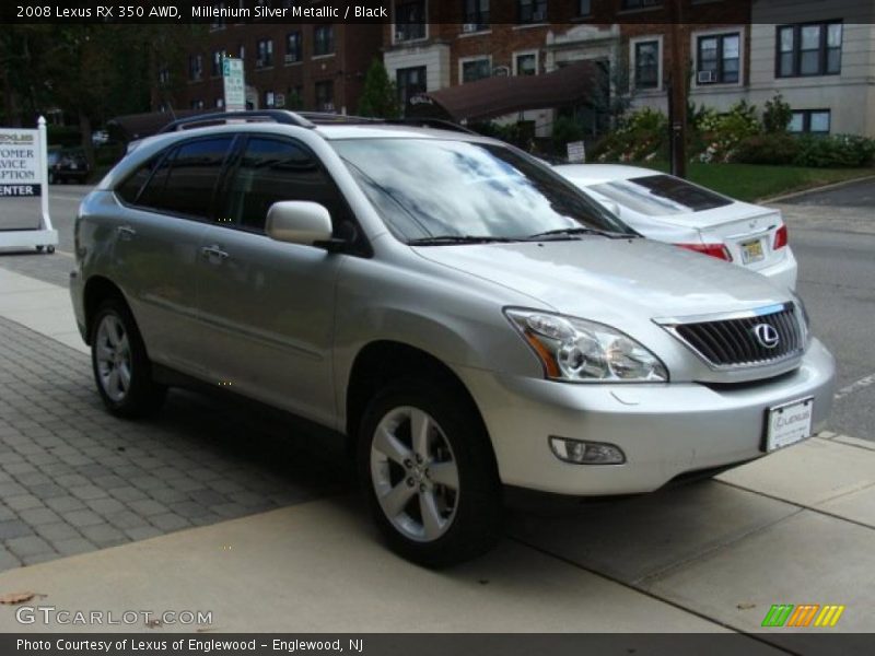 Millenium Silver Metallic / Black 2008 Lexus RX 350 AWD