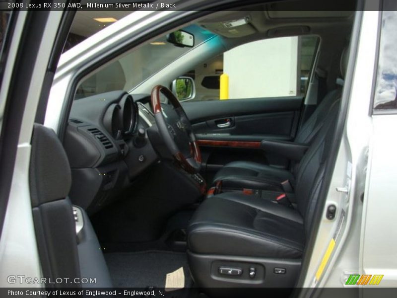Millenium Silver Metallic / Black 2008 Lexus RX 350 AWD