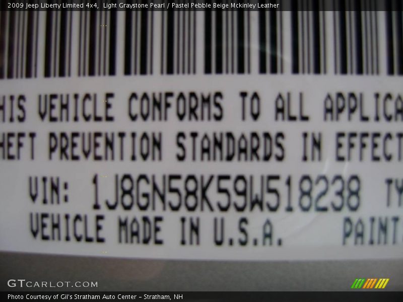 Light Graystone Pearl / Pastel Pebble Beige Mckinley Leather 2009 Jeep Liberty Limited 4x4