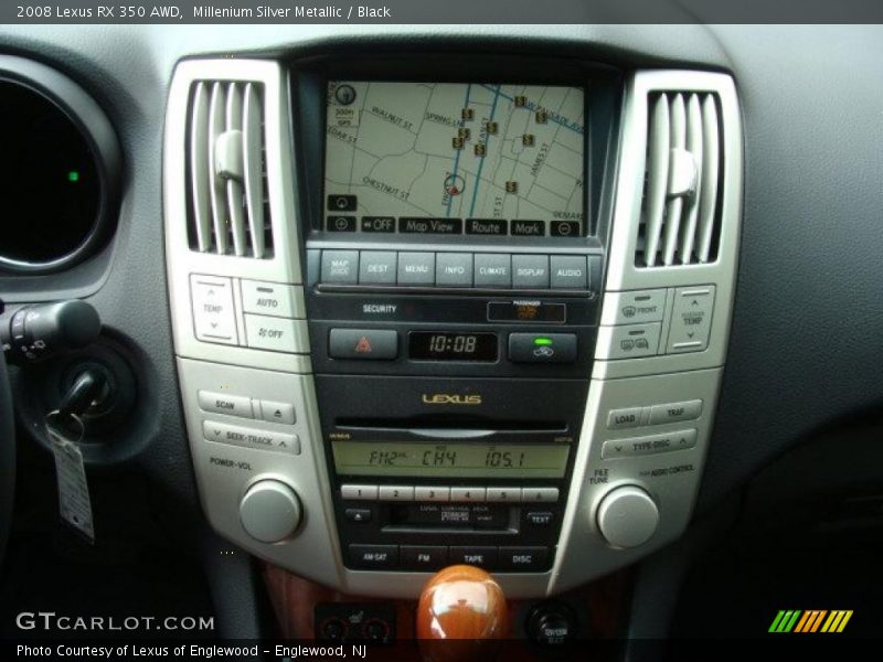 Millenium Silver Metallic / Black 2008 Lexus RX 350 AWD