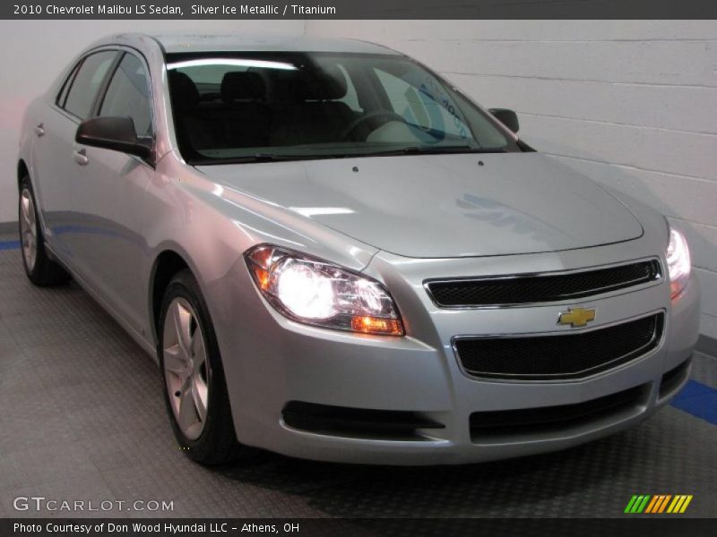 Silver Ice Metallic / Titanium 2010 Chevrolet Malibu LS Sedan