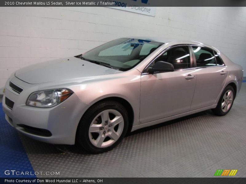 Silver Ice Metallic / Titanium 2010 Chevrolet Malibu LS Sedan