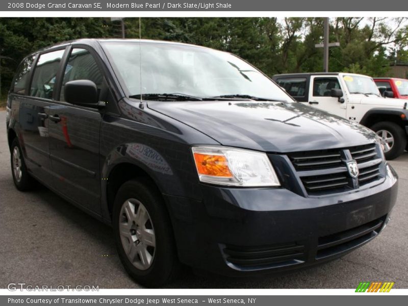 Modern Blue Pearl / Dark Slate/Light Shale 2008 Dodge Grand Caravan SE
