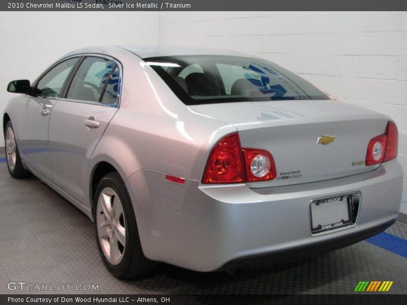 Silver Ice Metallic / Titanium 2010 Chevrolet Malibu LS Sedan