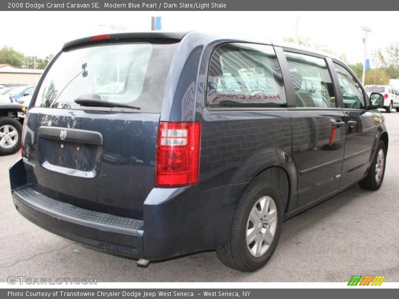 Modern Blue Pearl / Dark Slate/Light Shale 2008 Dodge Grand Caravan SE
