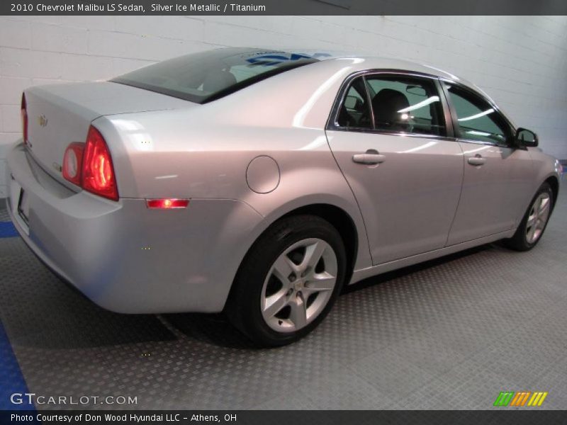 Silver Ice Metallic / Titanium 2010 Chevrolet Malibu LS Sedan
