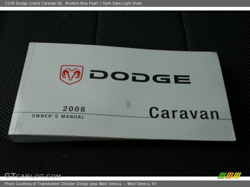 Modern Blue Pearl / Dark Slate/Light Shale 2008 Dodge Grand Caravan SE