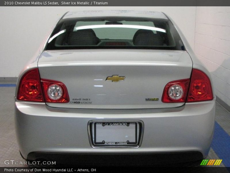 Silver Ice Metallic / Titanium 2010 Chevrolet Malibu LS Sedan