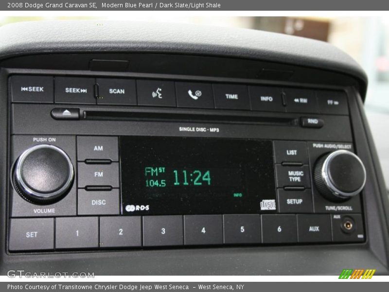 Modern Blue Pearl / Dark Slate/Light Shale 2008 Dodge Grand Caravan SE