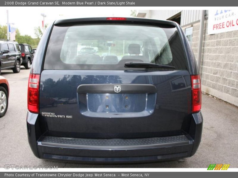 Modern Blue Pearl / Dark Slate/Light Shale 2008 Dodge Grand Caravan SE