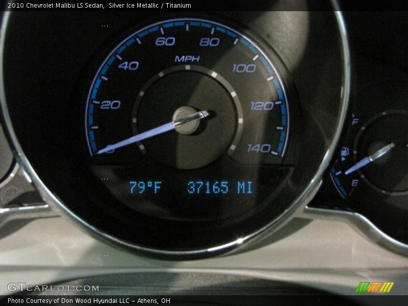 Silver Ice Metallic / Titanium 2010 Chevrolet Malibu LS Sedan
