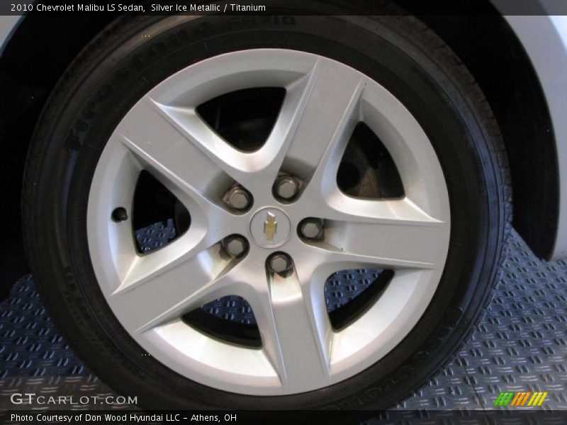 Silver Ice Metallic / Titanium 2010 Chevrolet Malibu LS Sedan