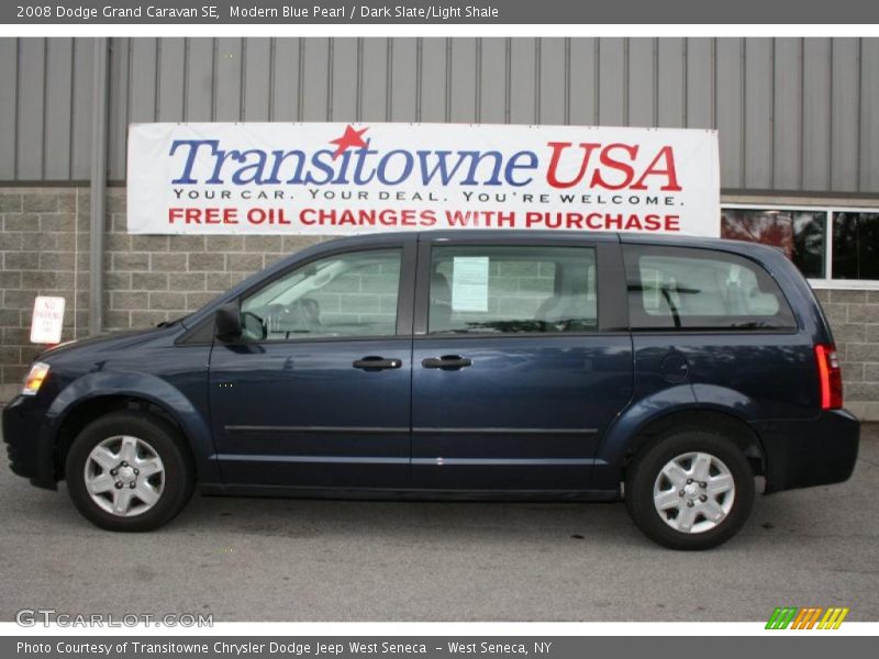 Modern Blue Pearl / Dark Slate/Light Shale 2008 Dodge Grand Caravan SE