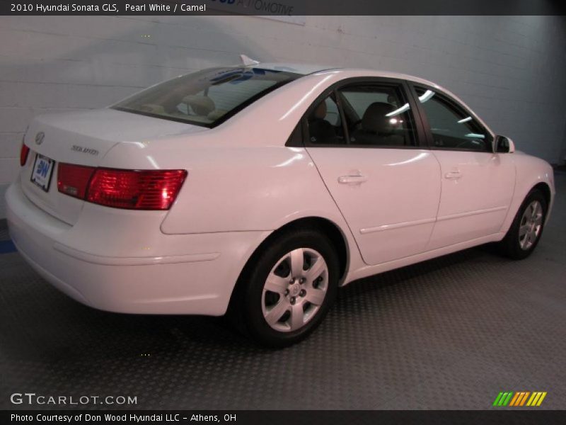 Pearl White / Camel 2010 Hyundai Sonata GLS