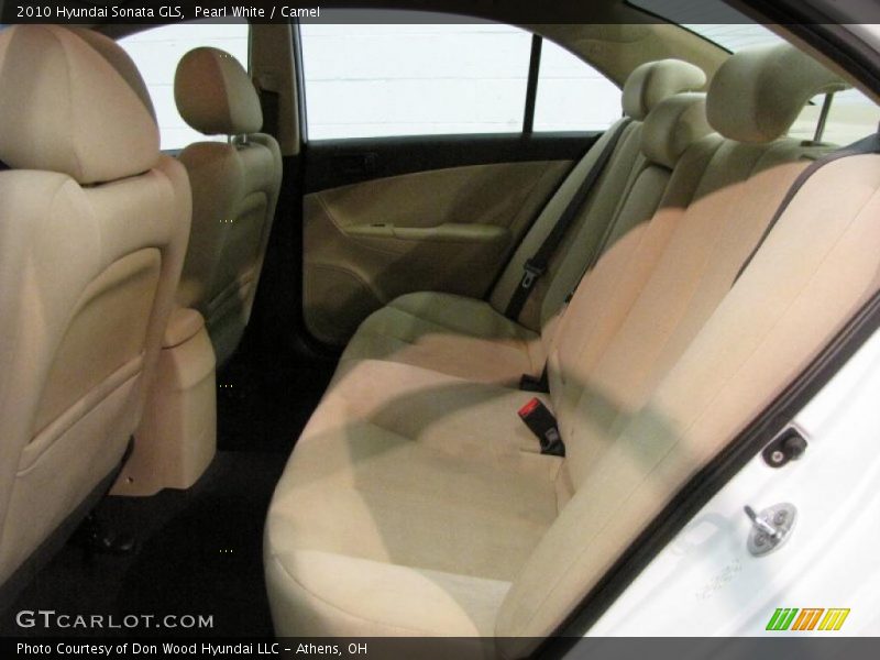 Pearl White / Camel 2010 Hyundai Sonata GLS