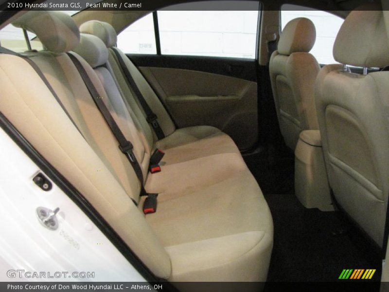 Pearl White / Camel 2010 Hyundai Sonata GLS
