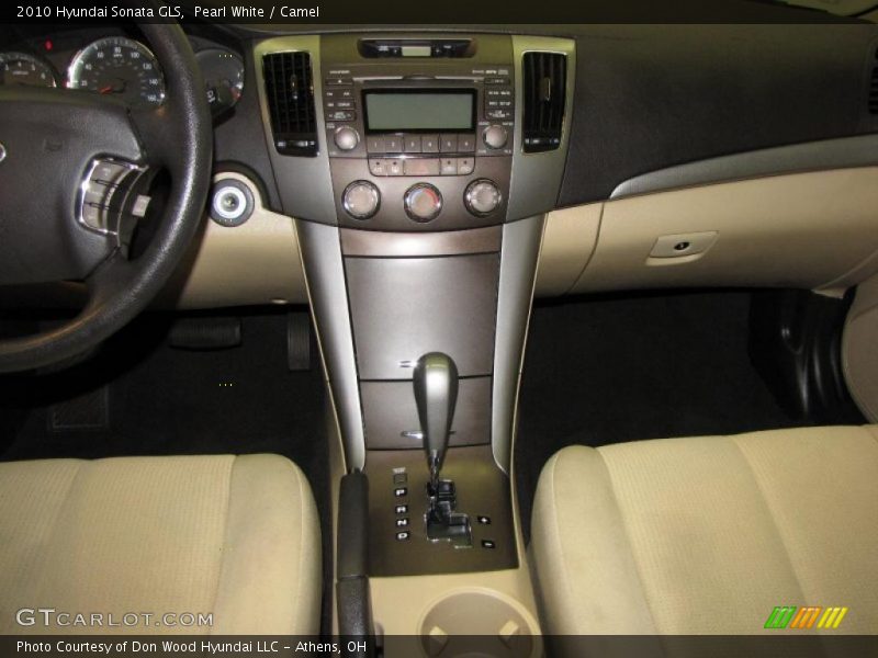 Pearl White / Camel 2010 Hyundai Sonata GLS