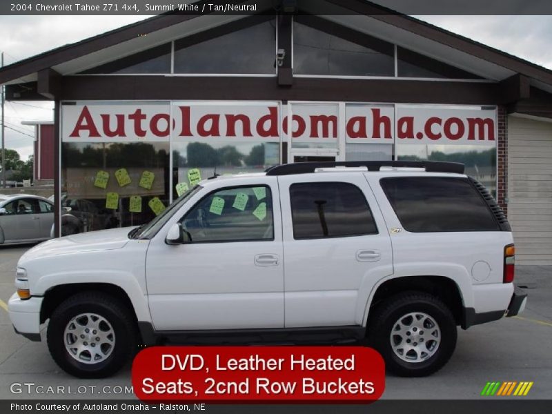 Summit White / Tan/Neutral 2004 Chevrolet Tahoe Z71 4x4