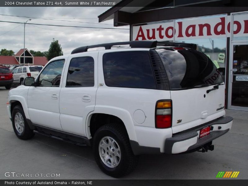 Summit White / Tan/Neutral 2004 Chevrolet Tahoe Z71 4x4