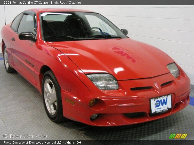 Bright Red / Graphite 2001 Pontiac Sunfire GT Coupe