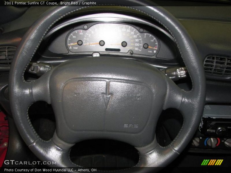 Bright Red / Graphite 2001 Pontiac Sunfire GT Coupe