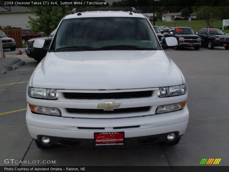 Summit White / Tan/Neutral 2004 Chevrolet Tahoe Z71 4x4