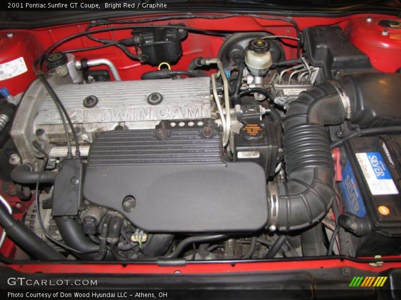 Bright Red / Graphite 2001 Pontiac Sunfire GT Coupe