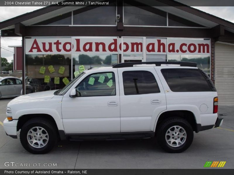 Summit White / Tan/Neutral 2004 Chevrolet Tahoe Z71 4x4