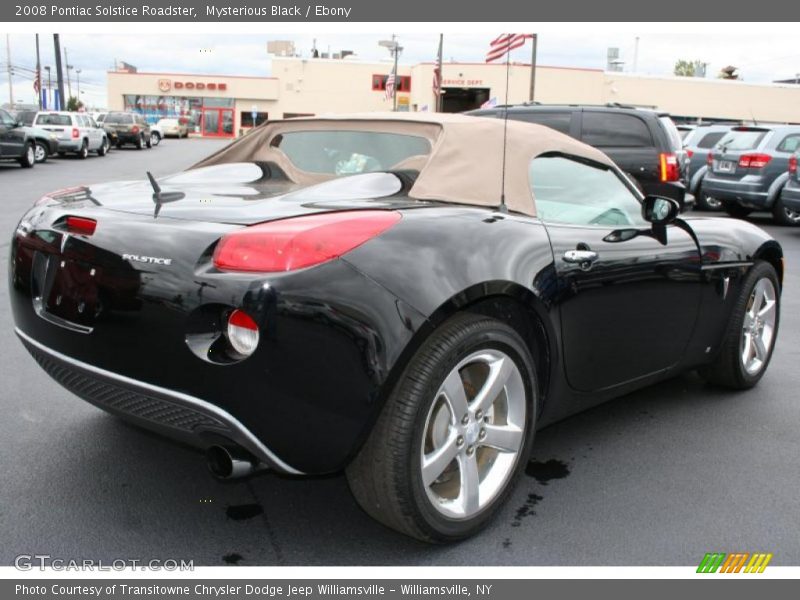 Mysterious Black / Ebony 2008 Pontiac Solstice Roadster