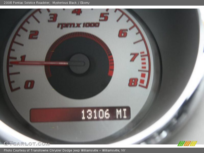 Mysterious Black / Ebony 2008 Pontiac Solstice Roadster