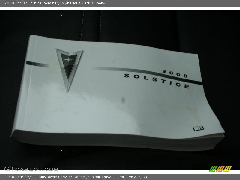 Mysterious Black / Ebony 2008 Pontiac Solstice Roadster