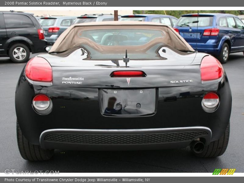 Mysterious Black / Ebony 2008 Pontiac Solstice Roadster