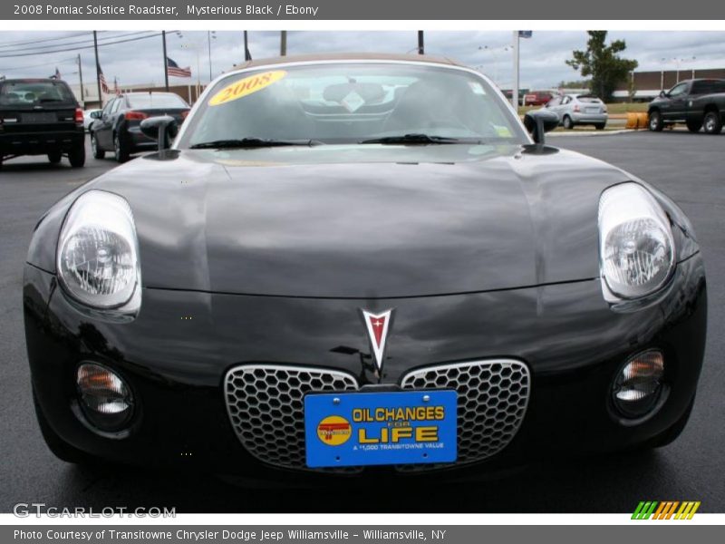 Mysterious Black / Ebony 2008 Pontiac Solstice Roadster