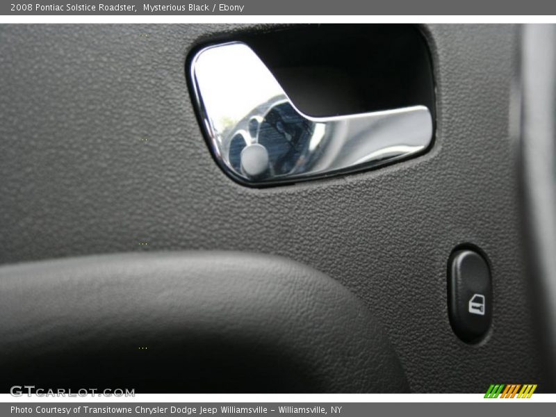 Mysterious Black / Ebony 2008 Pontiac Solstice Roadster