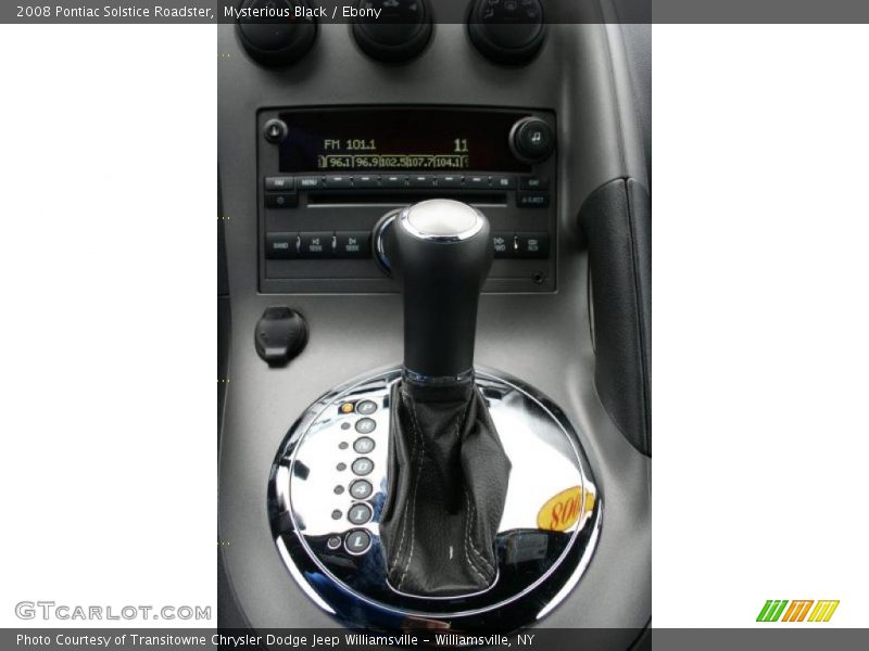 Mysterious Black / Ebony 2008 Pontiac Solstice Roadster