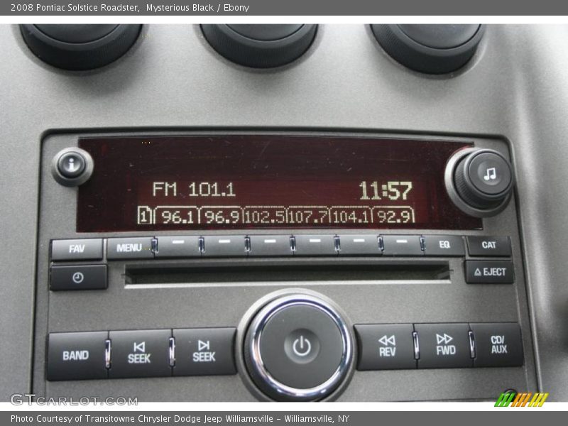 Mysterious Black / Ebony 2008 Pontiac Solstice Roadster