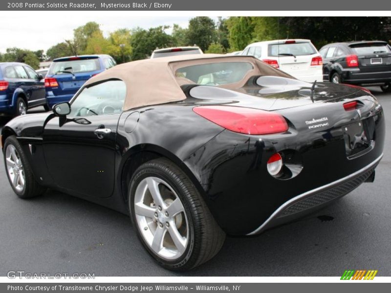 Mysterious Black / Ebony 2008 Pontiac Solstice Roadster