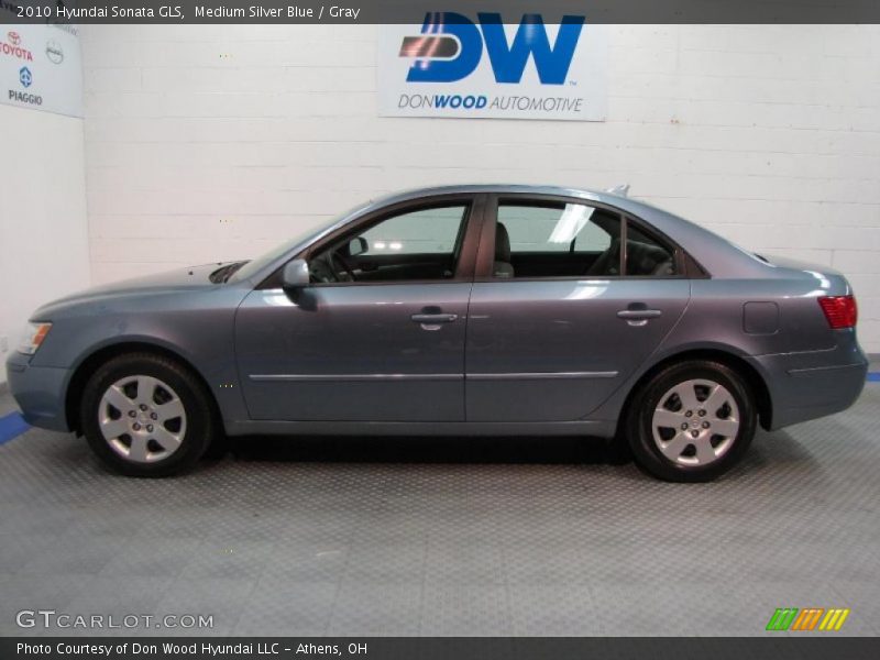 Medium Silver Blue / Gray 2010 Hyundai Sonata GLS