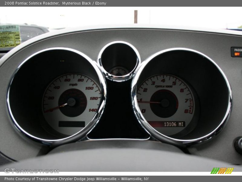 Mysterious Black / Ebony 2008 Pontiac Solstice Roadster