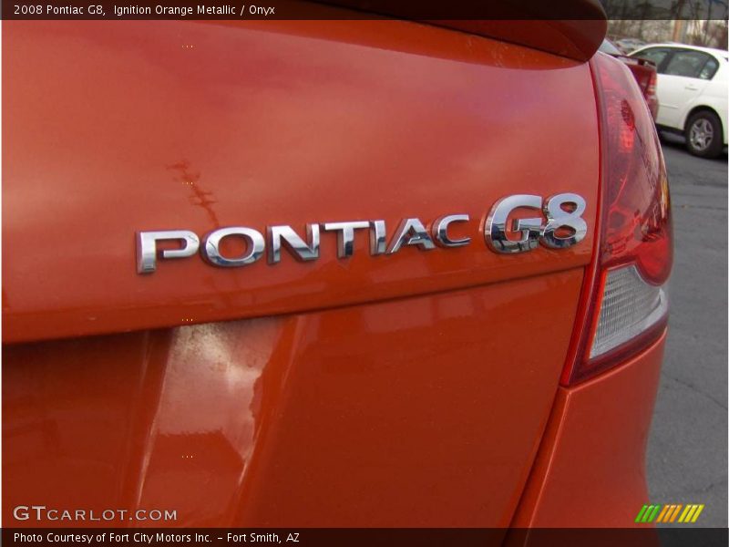 Ignition Orange Metallic / Onyx 2008 Pontiac G8