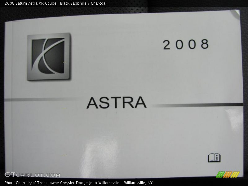 Black Sapphire / Charcoal 2008 Saturn Astra XR Coupe