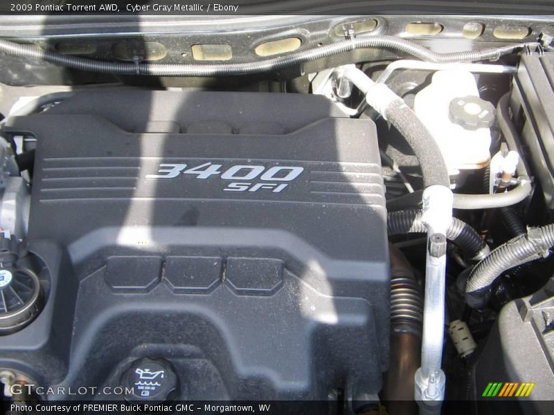 Cyber Gray Metallic / Ebony 2009 Pontiac Torrent AWD
