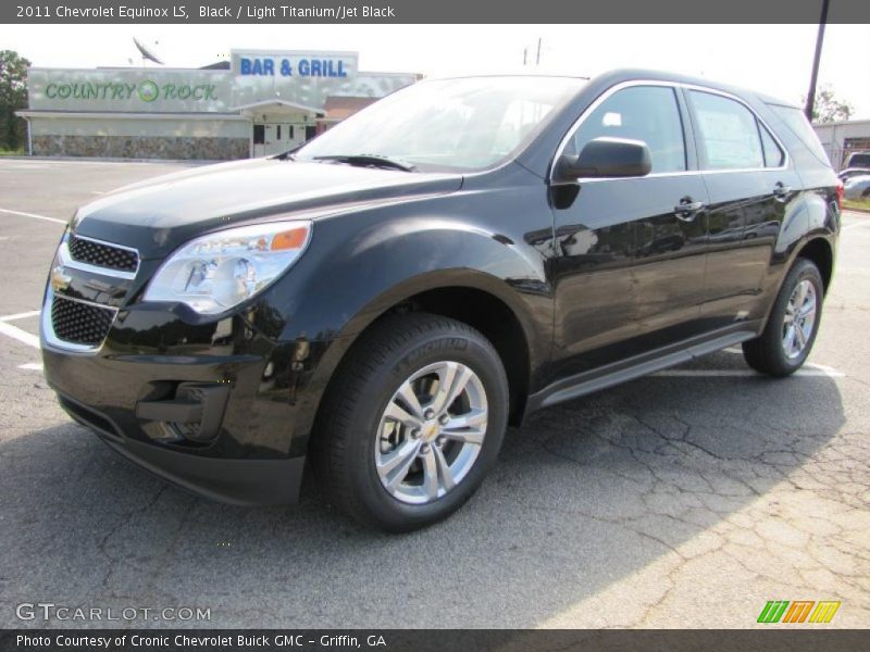 Black / Light Titanium/Jet Black 2011 Chevrolet Equinox LS