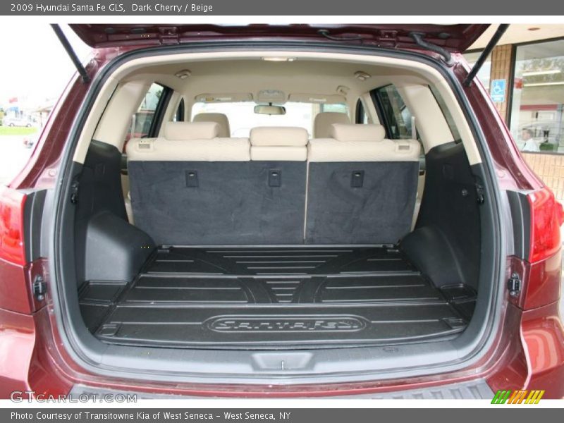 Dark Cherry / Beige 2009 Hyundai Santa Fe GLS