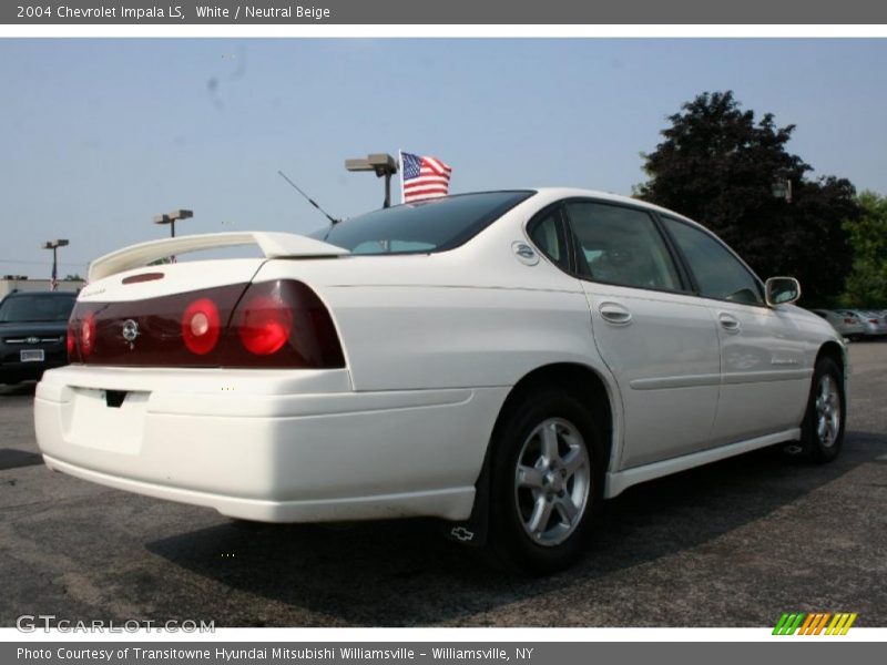 White / Neutral Beige 2004 Chevrolet Impala LS