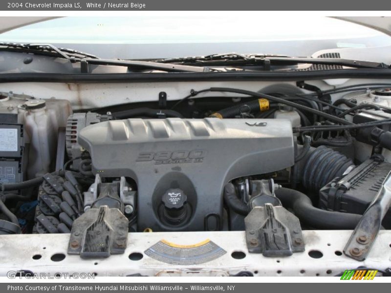 White / Neutral Beige 2004 Chevrolet Impala LS